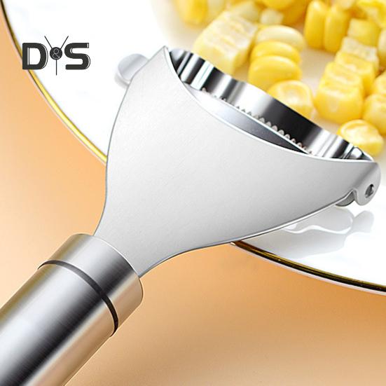 Nerezový loupák na kukuřici Kráječ Mlatička Kuchyňský gadget Nástroj na odstraňování kukuřičných zrn z klasu Rychlé odstranění kukuřičných zrn