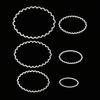 Oval Circle Scallop Frame Cutting Dies DIY Scrapbook Emboss Paper Cards