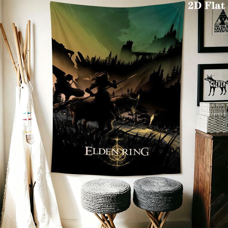 Elden Ring Veil Wall Hanging Printed Fabric Blanket Decorative Tapestries for Bedroom Living Room Home Decor