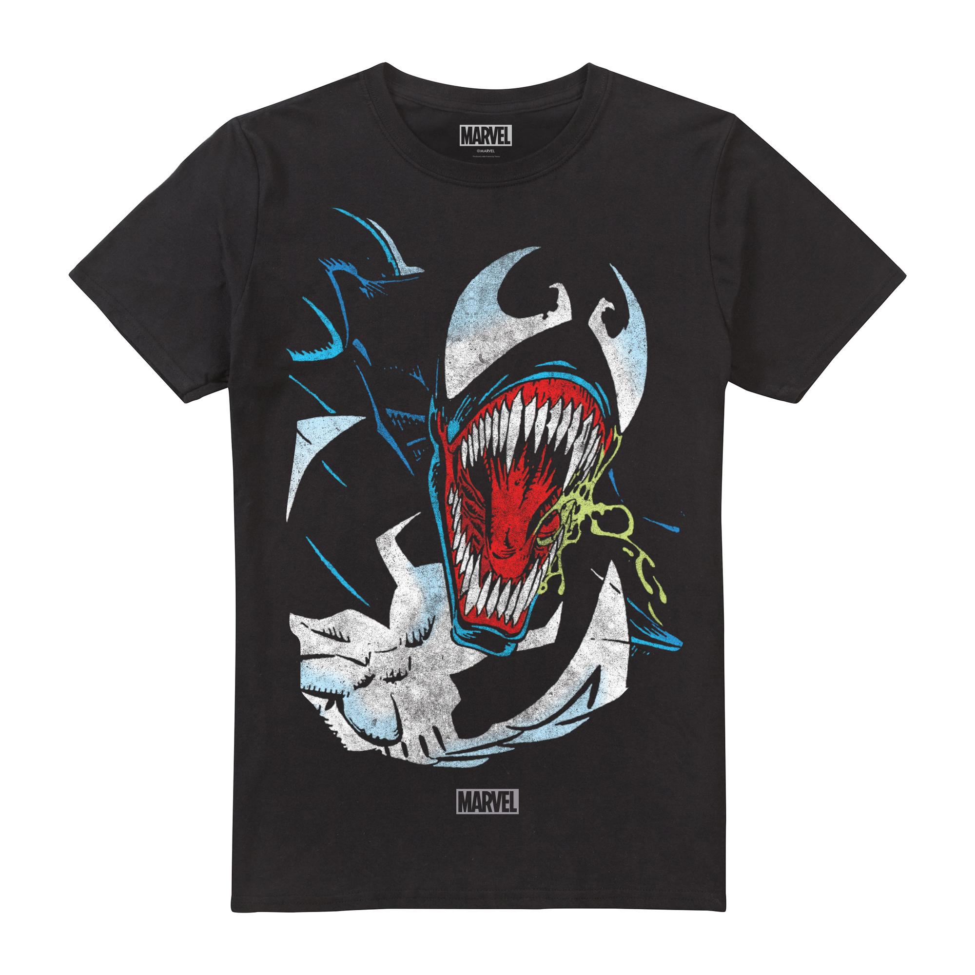 Venom heren kwijlen T-shirt M zwart