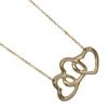 TIFFANY&Co. Triple Heart Necklace K18 Yellow Gold 5.13g Women Used