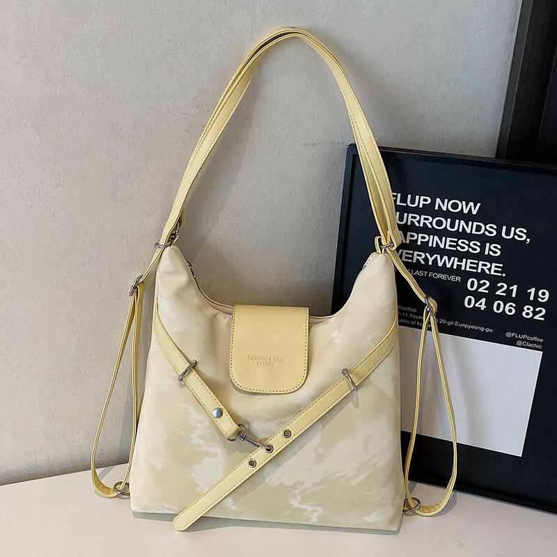 Popular casual high-end sense lightweight tote bag female versatile Spice Girl style multi-back commuter style backpack