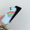 Moskado Luksusowe Etui na Telefon z Uśmiechem Graffiti w Kolorach Tęczy Dla iPhone 14 Plus 13 12 14 11 Pro Max Przezroczyste Miękkie Etui TPU z Wzorem Fali