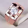 Men's and Women's Rings Inlaid with Artificial Zircon Are Trendy Versatile Fashionable High-end and Luxurious In Design Zircon