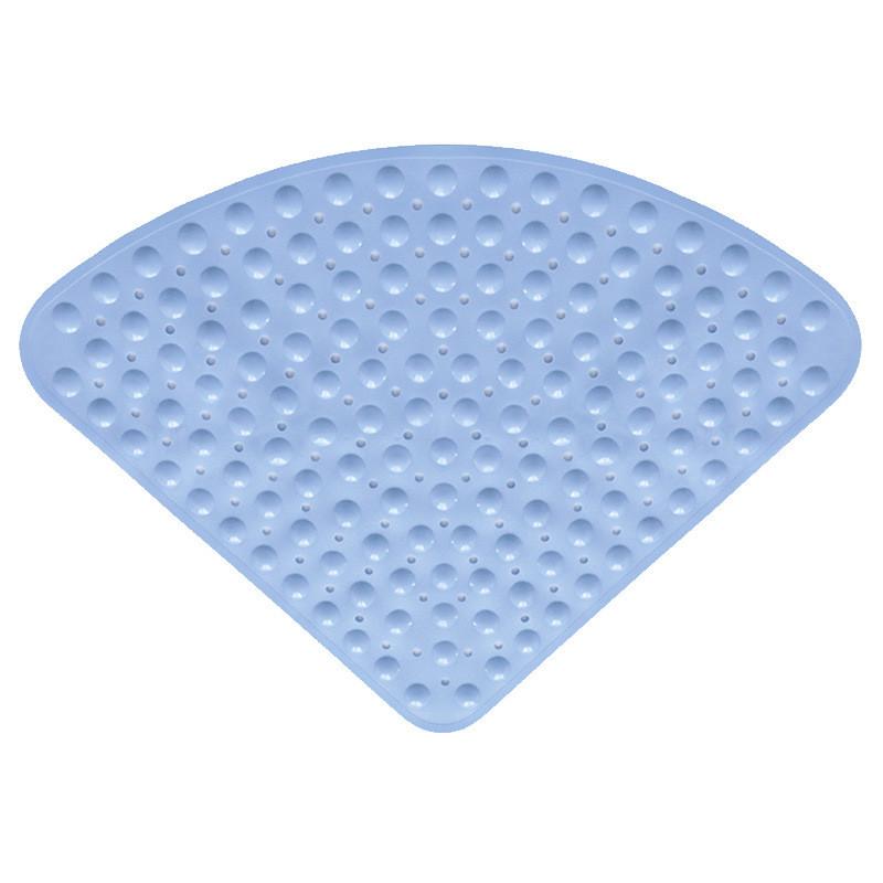 Corner Tpr Shower Bathroom Mat Large Triangle Non Slip With Suction Mats Bath