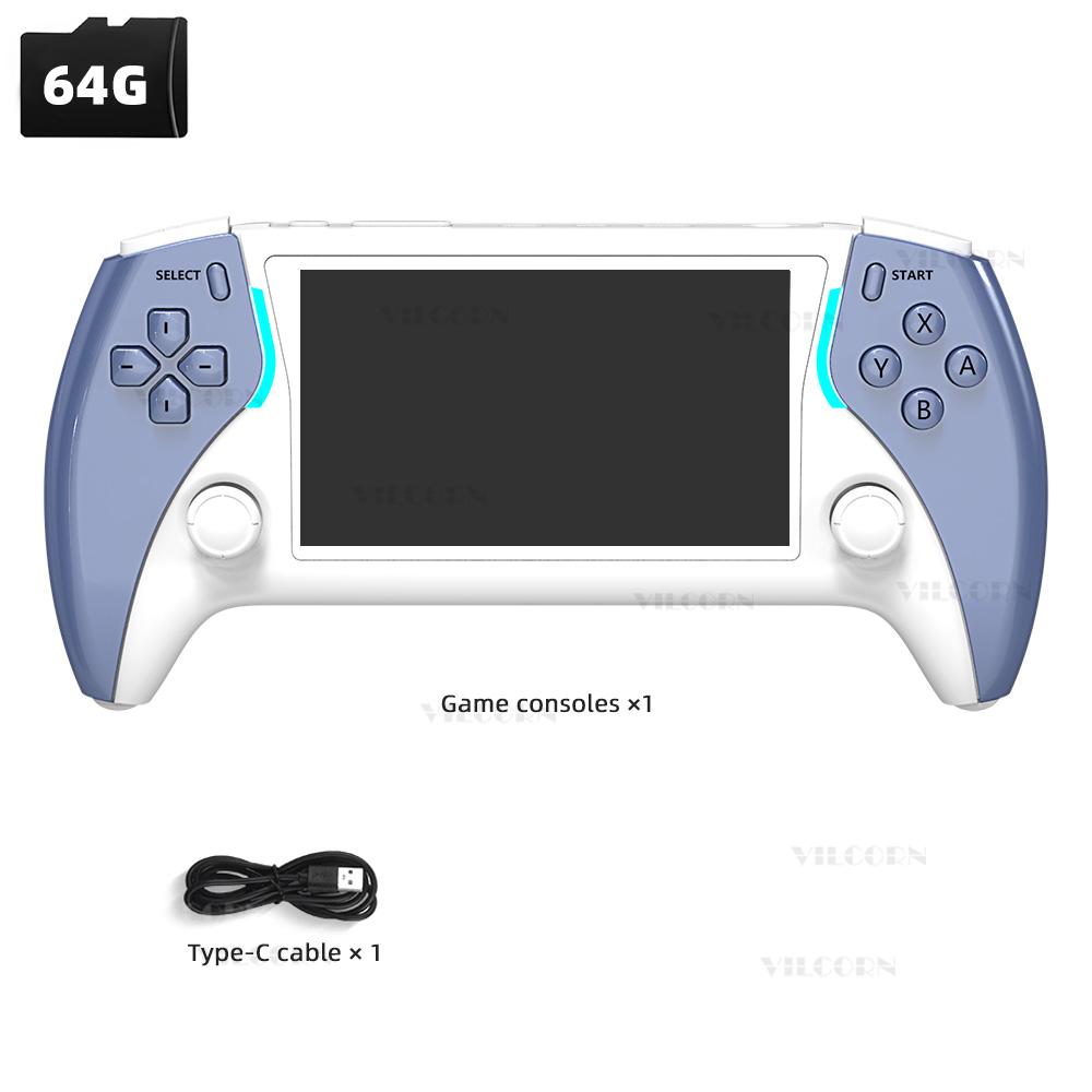 

НОВАЯ Портативная карманная игровая консоль Project X Ретро Портативная 4,3-дюймовый IPS-экран Для PS1 Ретро-игра Двойной джойстик Игрок