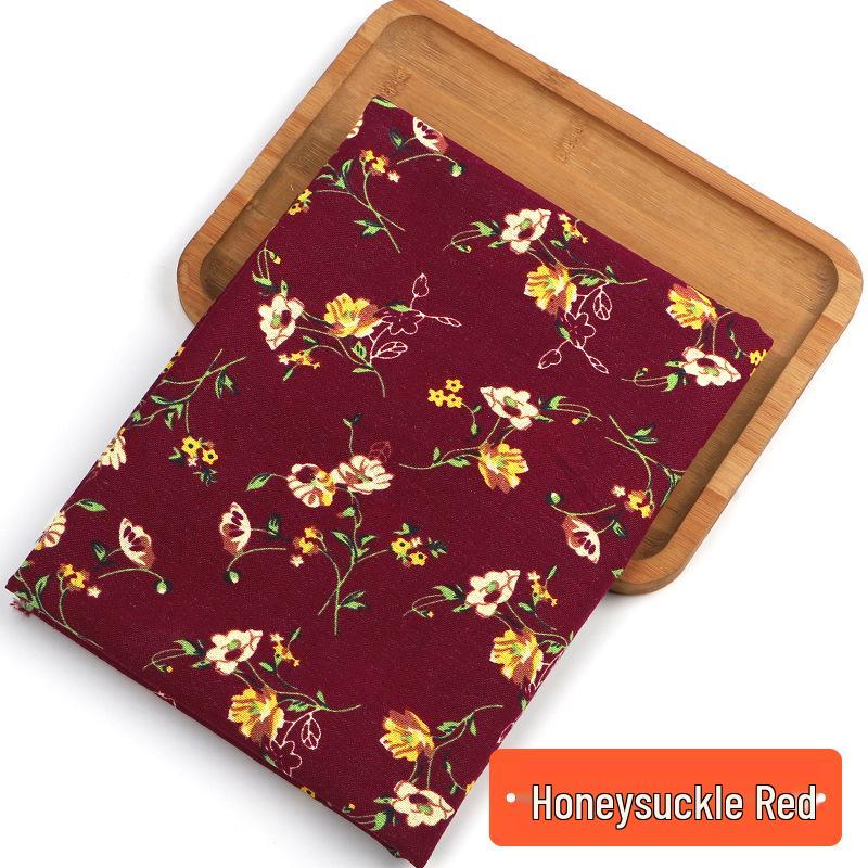 Retro-Style Cotton & Linen Ethnic Print Fabric for Tablecloths, Curtains, Bohemian Clothing - Yunnan Lijiang Design