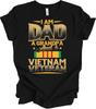 Dad Grandpa Vietnam Veteran Shirt Father's Day Gift Patriotic Military Tee