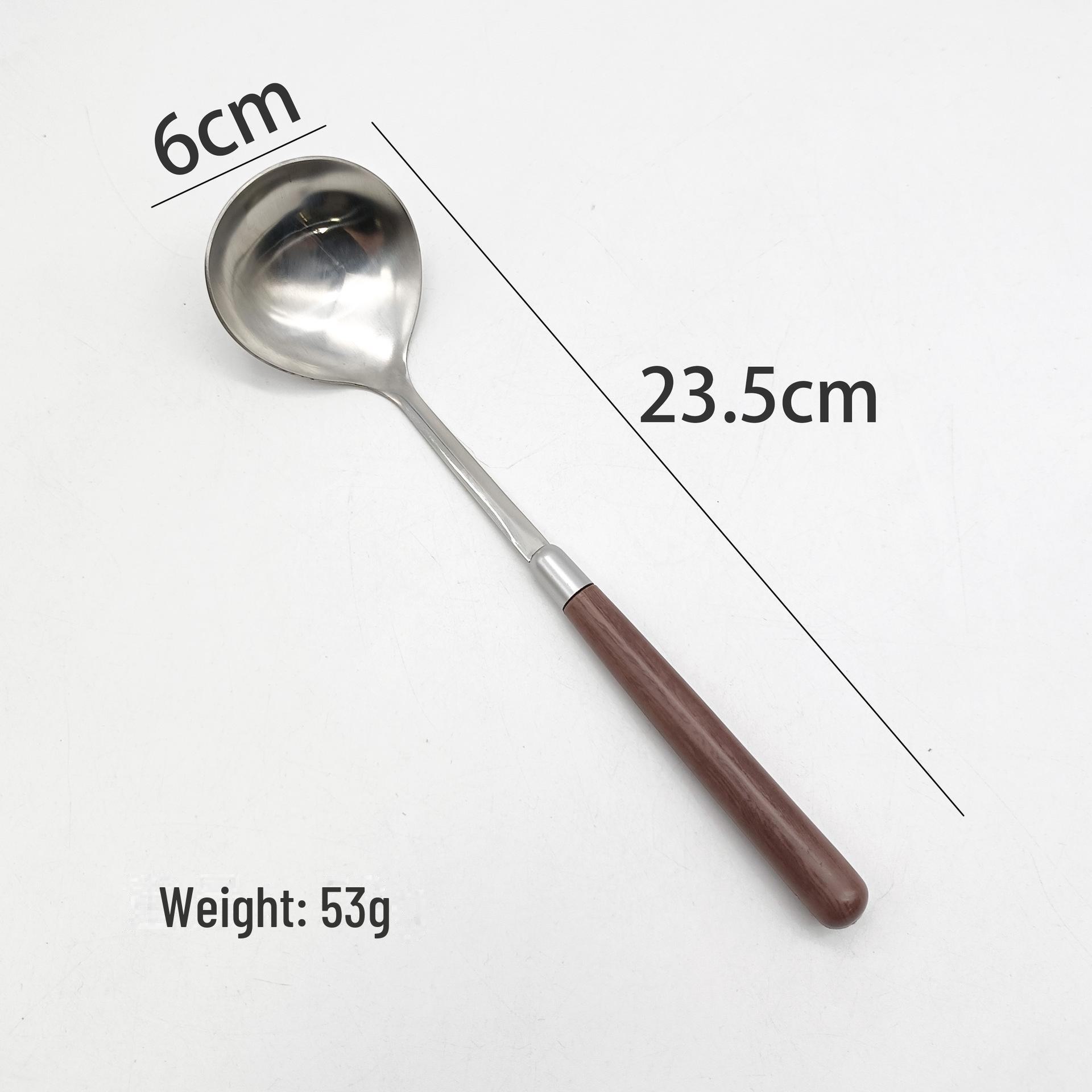 

Ложка для супа из нержавеющей стали с ручкой, имитирующей деревянную ретро-ручку — идеально подходит для использования дома и в ресторане для супов, каш или горячих блюд. soup spoon