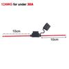 5pcs Waterproof Mini Small Medium Auto Fuse Holder 16/14/12/10AWG Car Blade Fuse Wire Cable 10A 20A 30A 50A Fuse Power Socket Fuse Holders1