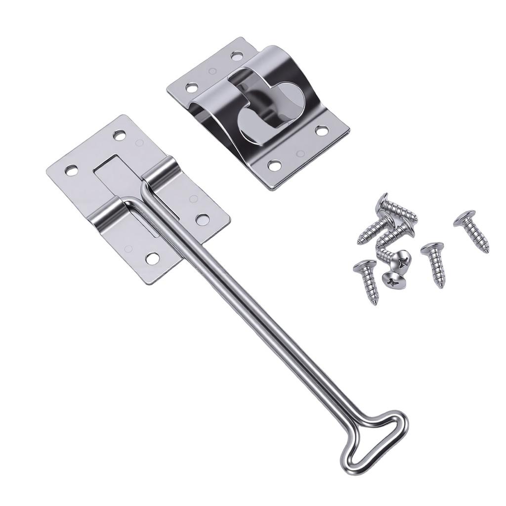 RV Door Holder Stainless Steel T Trailer Door Holder Catch for Trailers Camping Vehicle Trucks