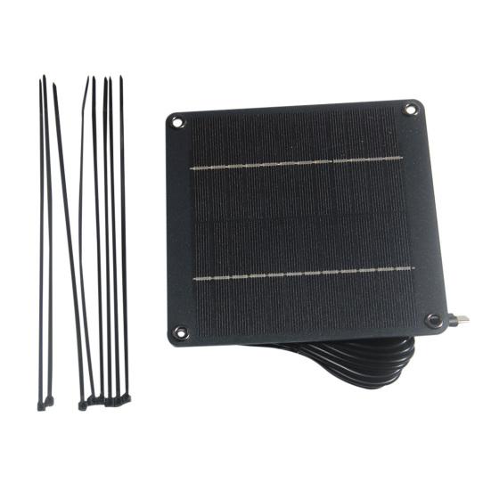 4W 12V Solar Panel Portable Lightweight Type-C Outdoor Garden Lamp Security Camera 9-12V Battery Solar