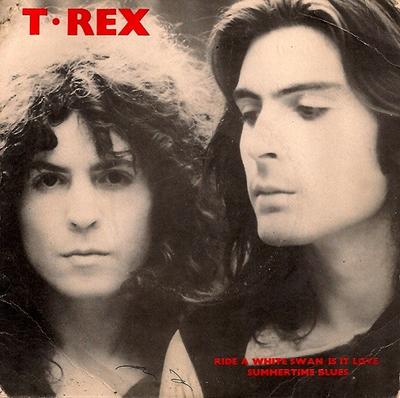 7-Zoll-Schallplatte T. REX – Ride A White Swan / Is It Love / Su BUG1 Fly Records 1970 UK Rock Used