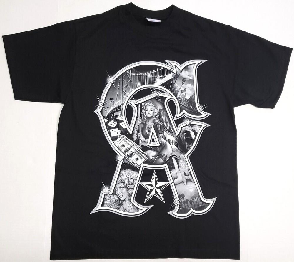 

California Republic T-shirt Cali Marilyn Monroe Urban Streetwear Men s Tee New Unisex T-Shirt S