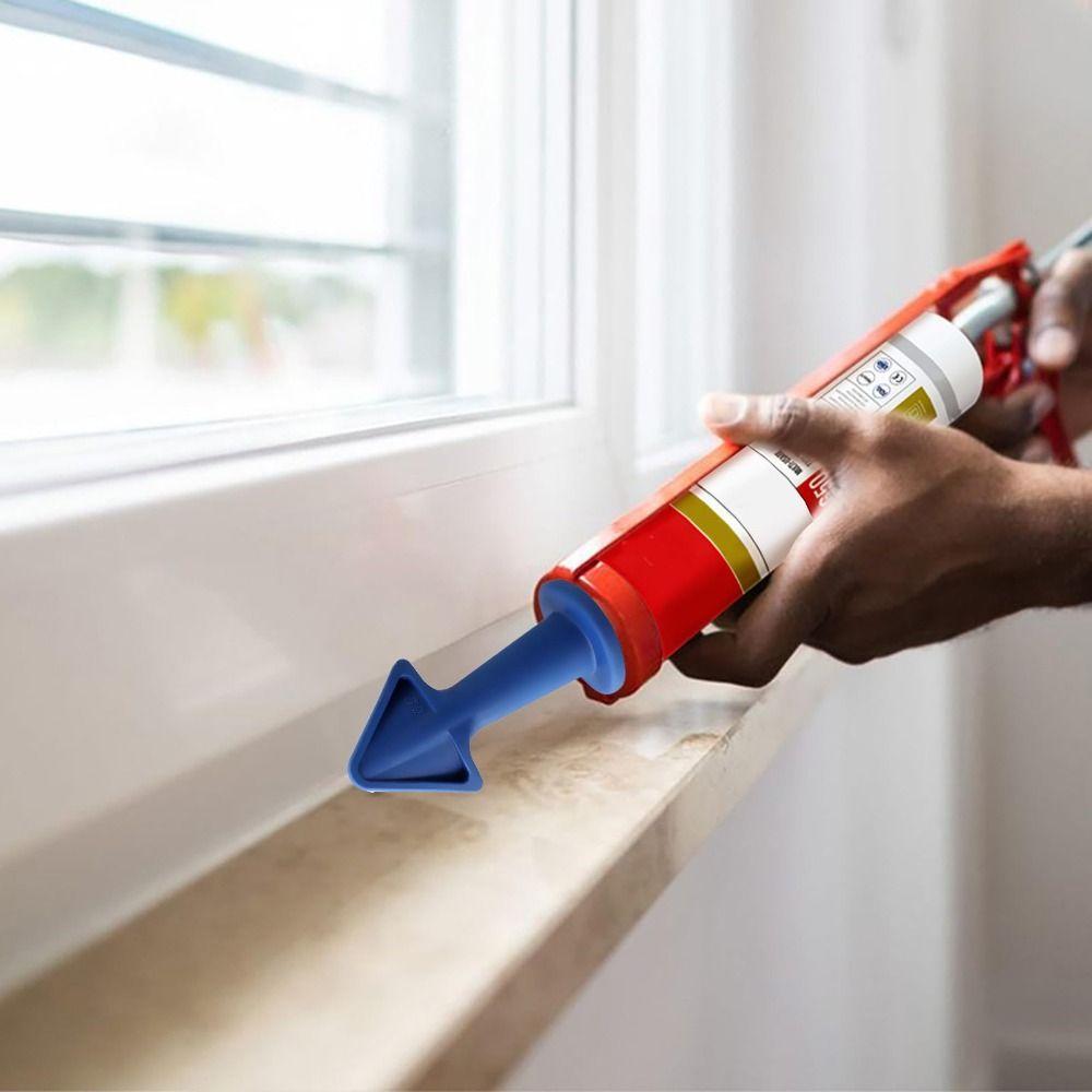 3PCS 6.5R Caulking Nozzle Set Multi-Purpose Precision Silicone Caulking Tools Reusable Caulk Nozzle Applicator
