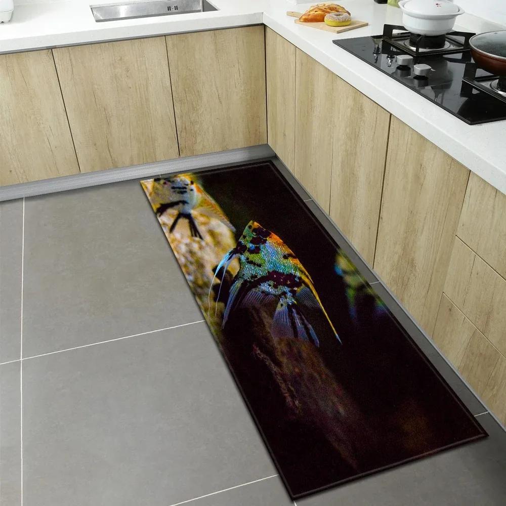 Underwater World Pattern Home Kitchen Floor Mat Door Decoration Floor Mat