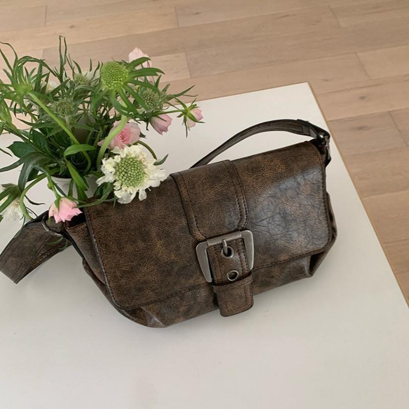 Niche Retro Underarm Bag, Single-shoulder Bag Versatile Small Square Bag Fashionable Crossbody Bag