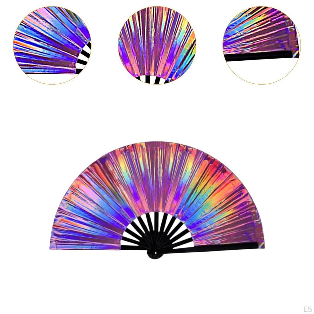 Folding Dancing Fan Creative Decoration Photo Props for Performance Party Line