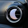 Crystal Moon Car Air Freshener Perfume Clip Women Pink Moon Interior Decoration Auto Air Conditioner Outlet Fragrance Diffuser