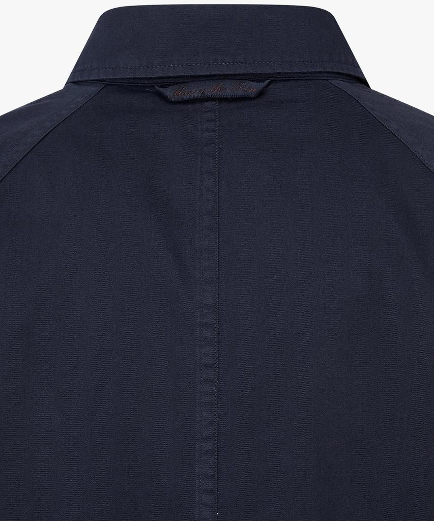 Man On The Boon Cotton Raglan Trench Coat_Navy 4715109001