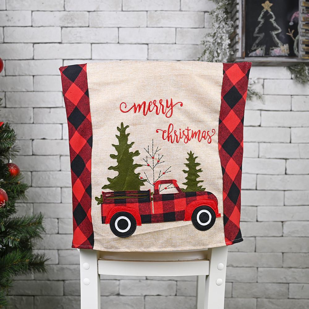 

And Red Cozy Black Plaid Christmas Tree Chair Covers For Festive Home Decor
