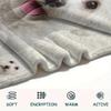 1Pc Chihuahua Poodle Dog Print Flannel Blanket, High quality Comfortable for All Seasons, Home Decor, Warmth and Comfort, Perfect for Gifts