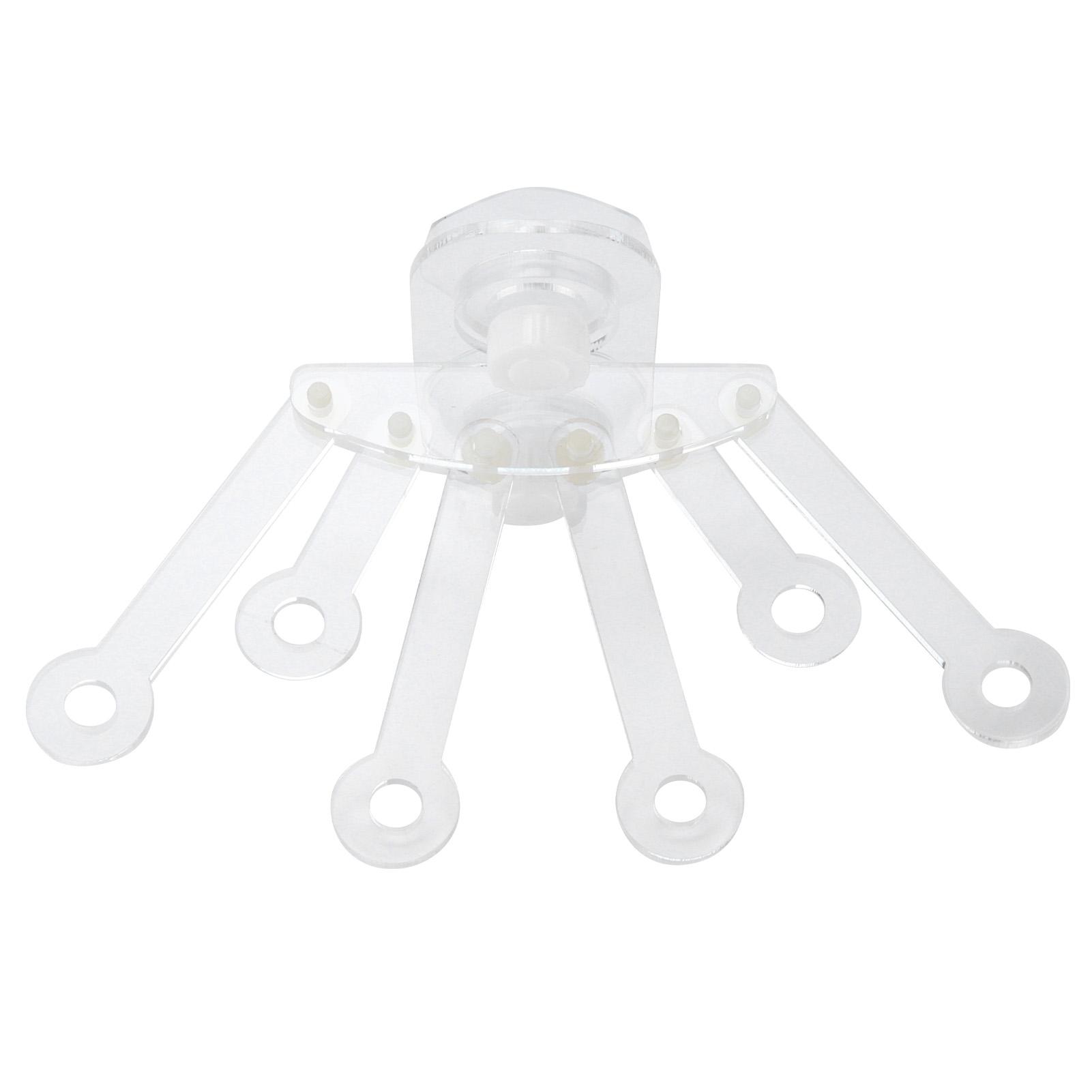 

Coral Racks Acrylic Transparent Suction Cup Coral Frag Plugs Rack with Six Claw for Aquarium Fish Tank
