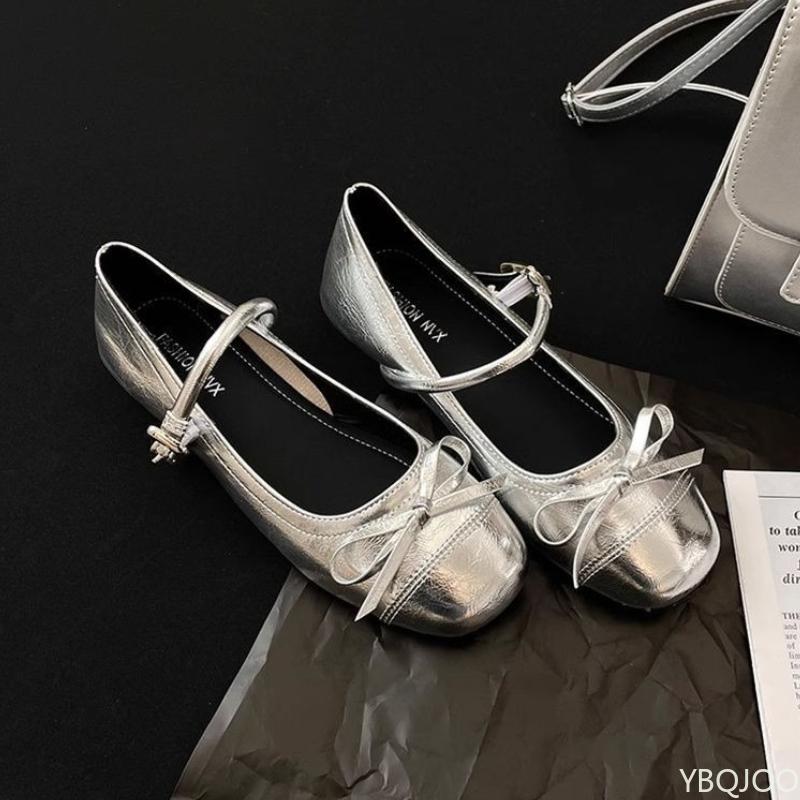 Fashion Shallow Ballet Style Flat Shoes for Women's New Spring Round Toe Simple Comfortable Versatile Women's Single Shoes