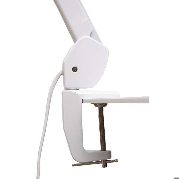 MAULcraft Lampe De Bureau LED - Dimmable - Pince De Table - Blanc - Métal - 1 Pièce - 98.5 X 8 X 52 Cm - MAUL