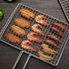 Picnic Party BBQ Grilling Basket - Stainless Steel Non Stick, Fish/Vegetable/Steak, Barbecue Gadget, Mesh BBQ Rack