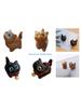 Y3NA Natural Cats Figurine Ornament for Living Room or Office Desk Shelf Decors