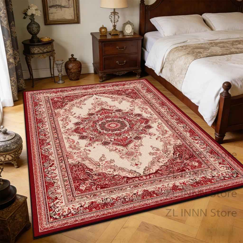 Persian Ethnic Style Bedroom Bedside Large Rugs Decoration Home Sofa Non-slip Washable Living Room Carpet Dining Room Floor Mat
