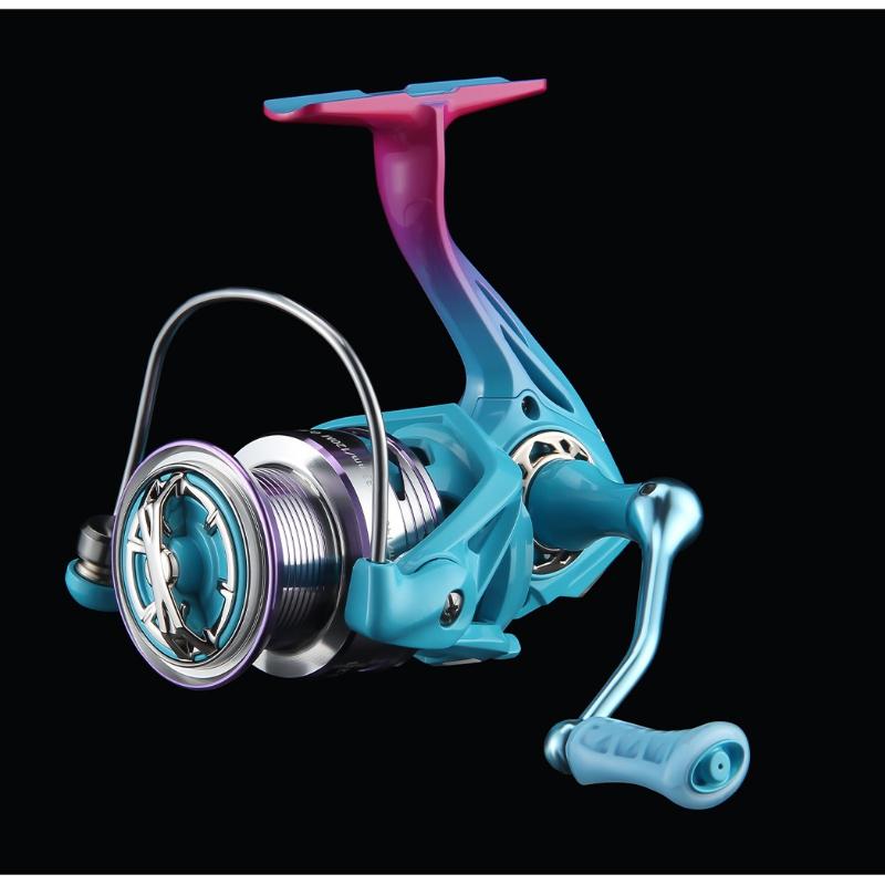 Mavllos 5.2:1 Speed Ratio Spinning Reel 3+1 Bearings + 6kg Strong Brake Aluminum Alloy Spool Crank Personalized Paint, Single or Double Crank Optional