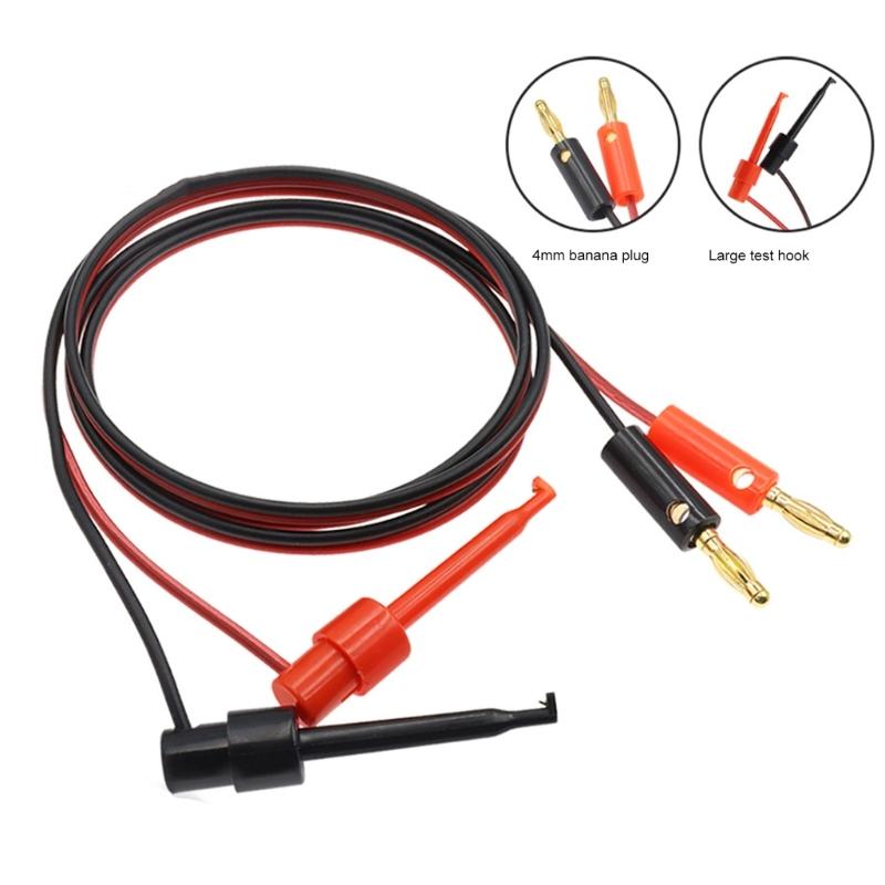 Multifunctional Banana Plug To Electric Hook Clip Test Leads with Copper Cores Suitable for Efficient Electrical Testing