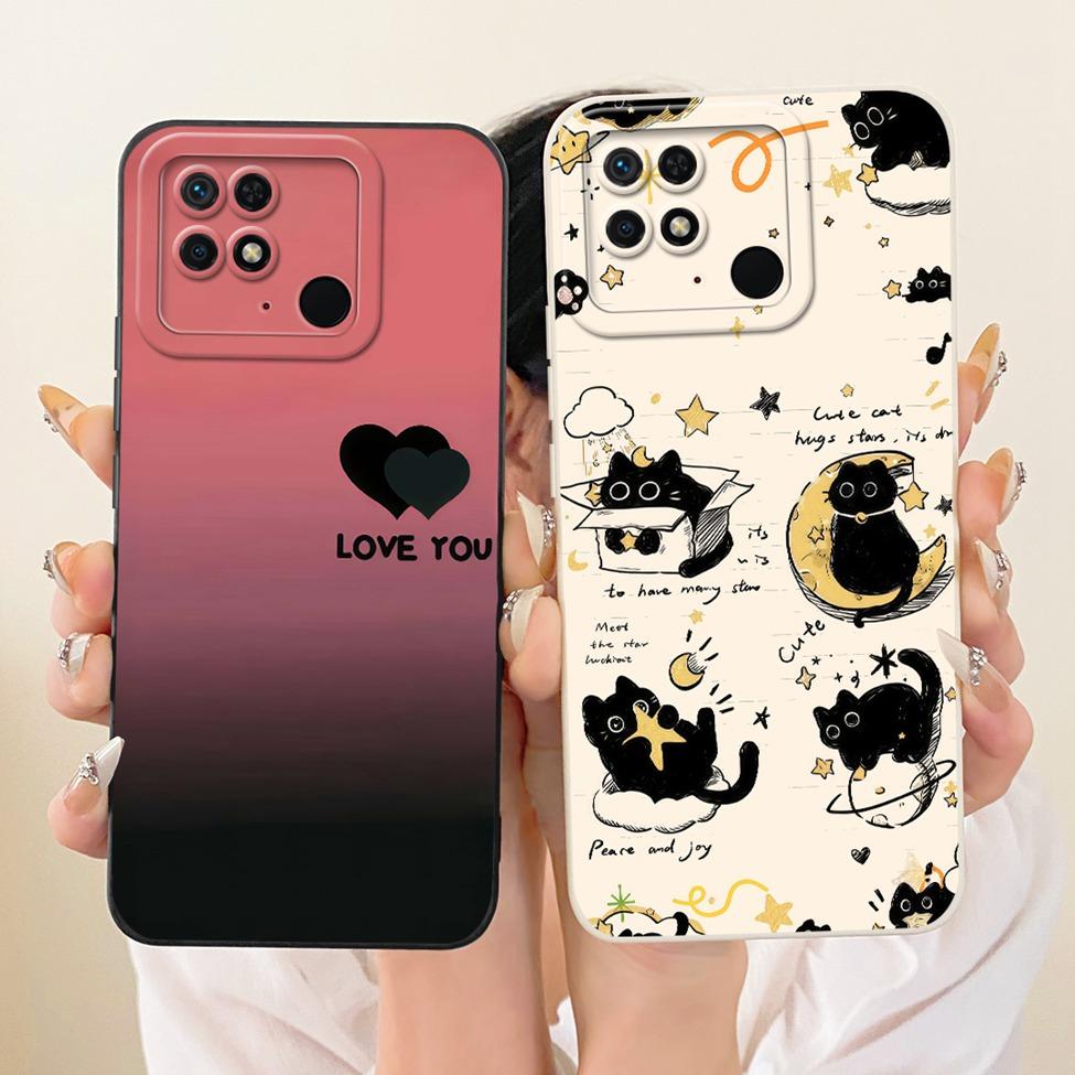 For Redmi 10C 4G Case Cover Silicone Luxury Fashion Cool Kawaii Cute Painted Phone Casing 220333QAG 220333QBI 220333QNY 220333QL