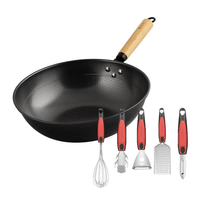 Chui Da Huang Wrought Iron Cookware Set