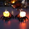 Halloween pumpkin lantern atmosphere decoration props LED electronic candle light glowing spider night light ornaments