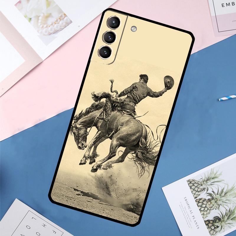 Cowboy Case For Samsung Galaxy S24 Ultra S20 S21 S22 S23 S25 Ultra S9 S10 Plus S25 FE Back Cover