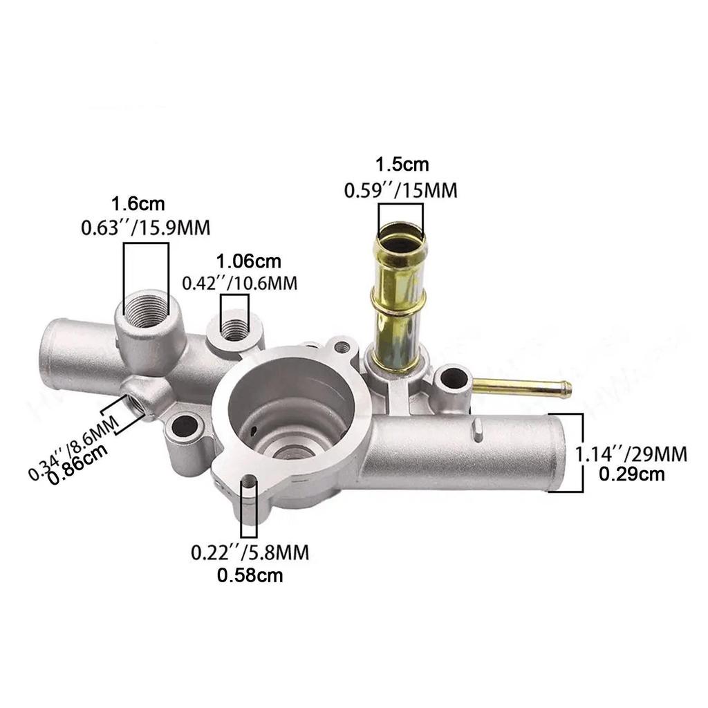 Engine Coolant Thermostat Housing Direct Replace Easy Installation Wear