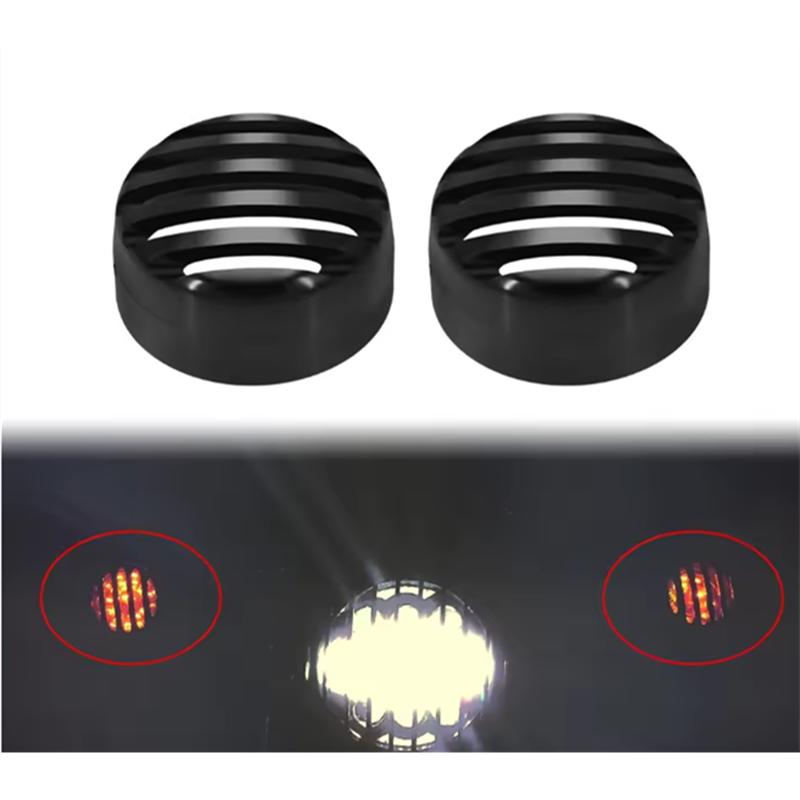 Grill-Blendenabdeckung Motorrad-Blinker für Sportster XL Iron Nightster Super Low 1992-
