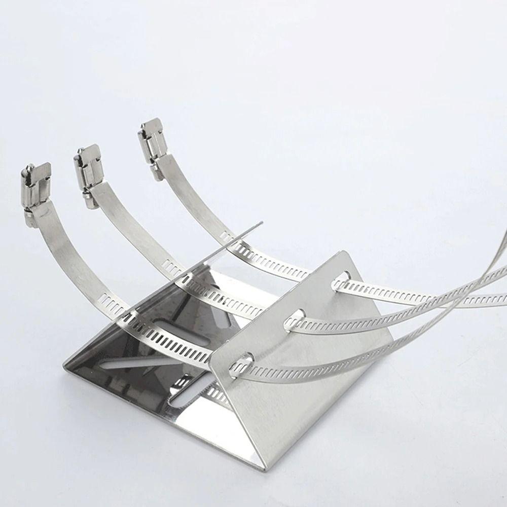 1 Satz Universelle Überwachungs-Halterung mit 100/200 mm langem Bügel-Kamera-Montagepanel für Außenmast