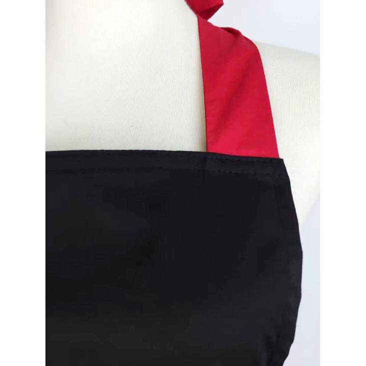 Black Lace Flirty Apron with Pocket, Fun Retro Sexy Cooking Pinup Aprons for Women Girls