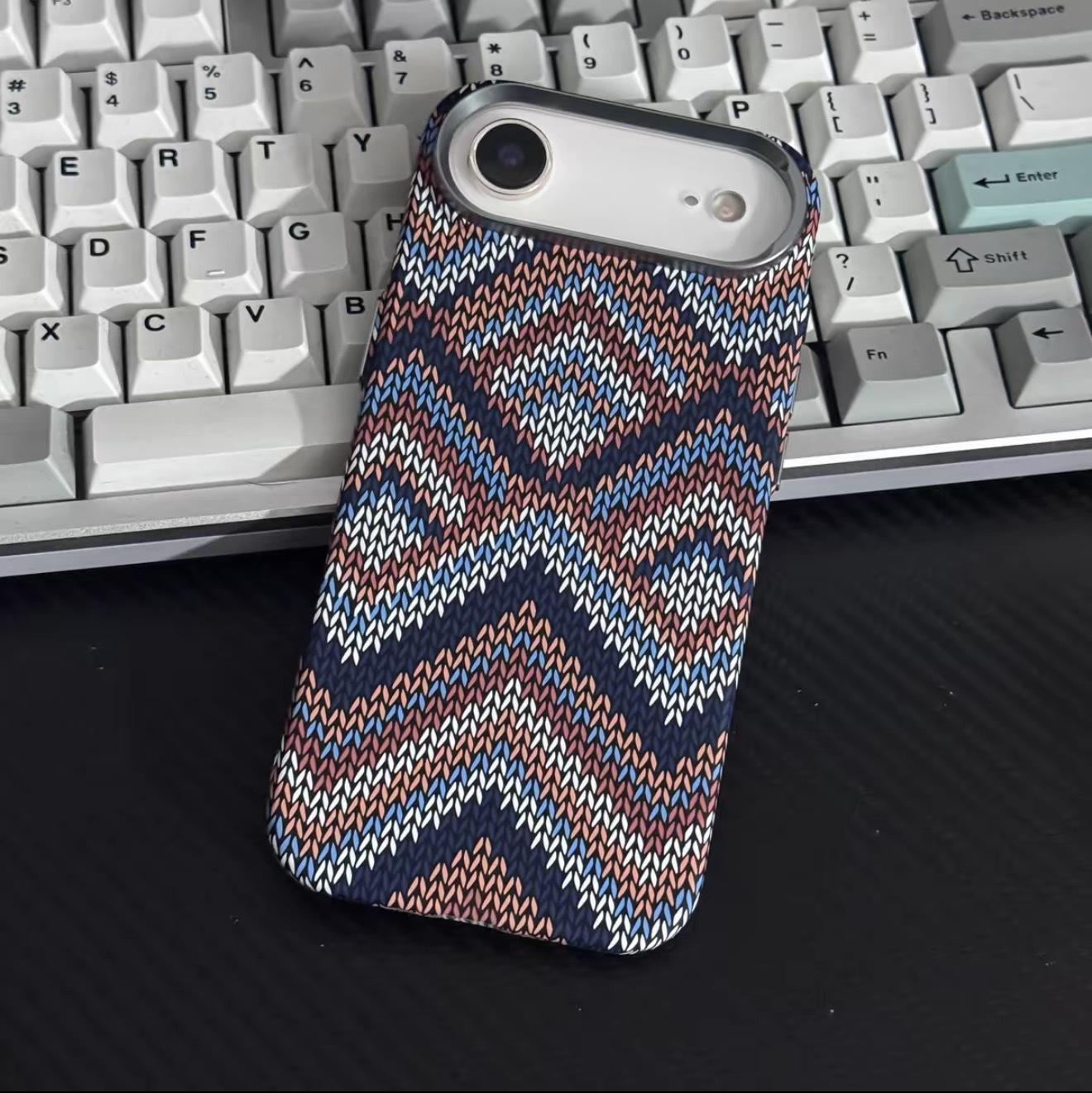 Sunset Retro Flower Magnetic iPhone 17 Pro Max Kevlar Case 12 PROMAX