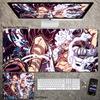 Hohe Auflösung ONE PIECE Leder-Mauspad Luffy Schreibtisch-Pad Rutschfest Wasserdichtes Mauspad Übergroß Jungen Animation E-Sport Spiel Tastatur-Pad
