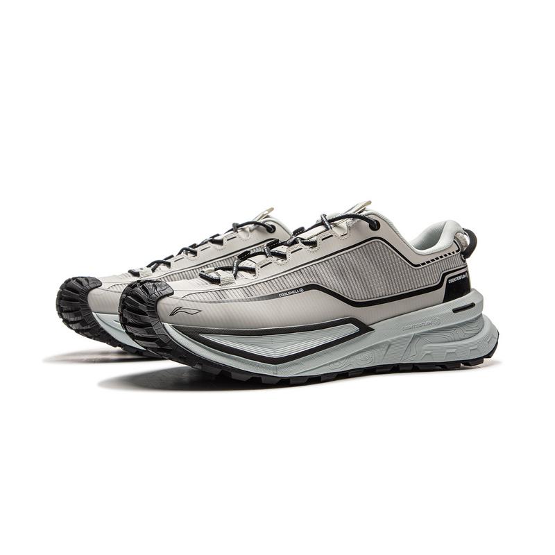 New LiNing CF Su Xingchuan Low-Top Outdoor Trekking Shoes Unisex Gray White AHTU023-12