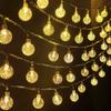 10M Festoon LED Fairy Crystal Ball Star String Lights Wedding Party Garden Summer Room Decoration Outdoor Camping Garland Lamp