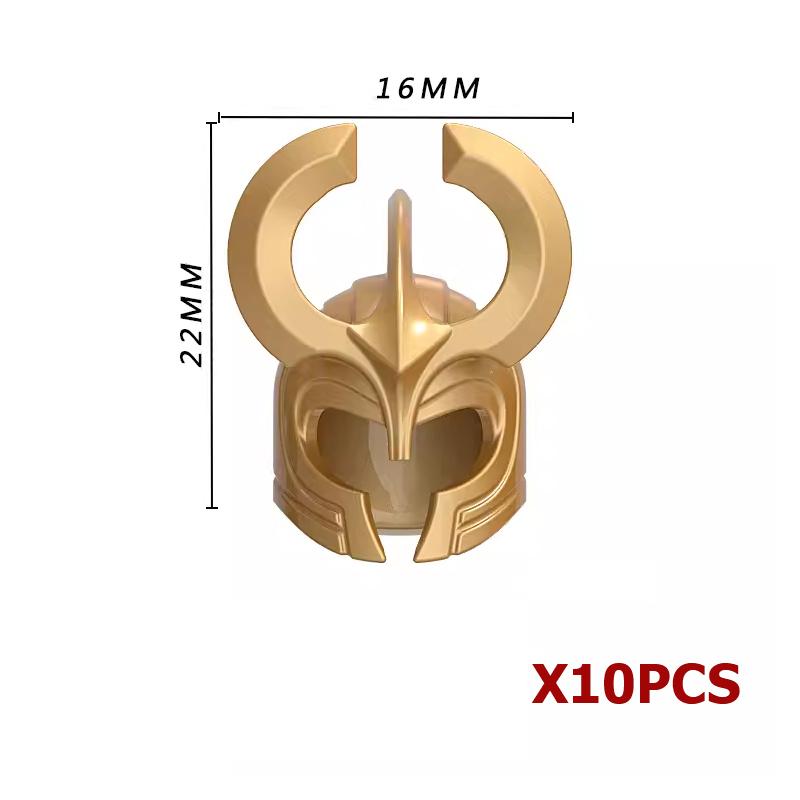 MOC Bausteine Mittelalter Ritter Soldat Actionfiguren Waffen Zubehör Schwert Speer Umhang Weste Helm Rüstung Geschenk Spielzeug Stein