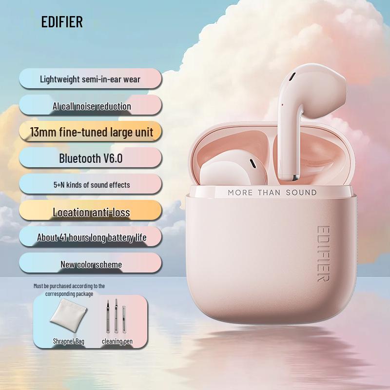 Edifier Zero Air Pro: Noise-Canceling Bluetooth V6.0 with Anti-loss Positioning, Long Battery Life, Large Drivers