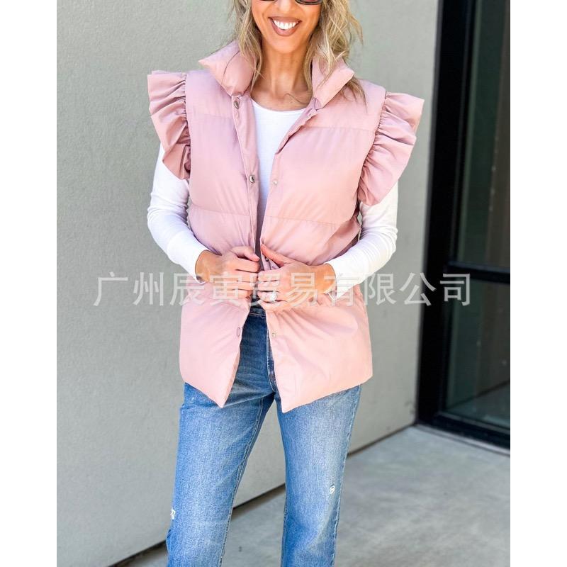 

Женский пуховый жилет 2XL розовый