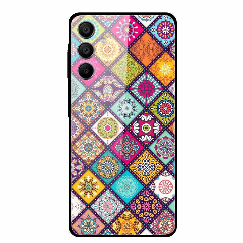 Tempered Glass Case for Samsung Galaxy A16 5G Back Cover Hard Case for SamsungA16 Phone Case Fundas Cool Protective Cute Bumper